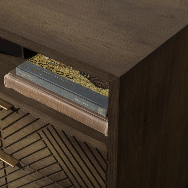 Santa Clara Solid Wood 2Dwr Nightstand