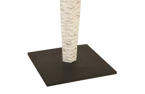 Vested Female Sculpture, Natural/White Gold, Small