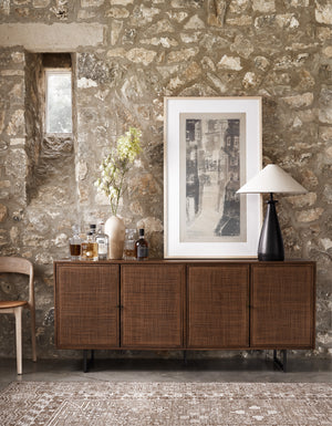 Innes Tapered Shade Table Lamp In Mtt Black