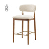 Verna Boucle Counter Stool, Palladian Beige
