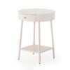 Van Nightstand In Matte Alabaster