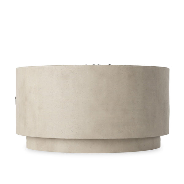 Damian Outdoor Fire Table In Natural Concrete