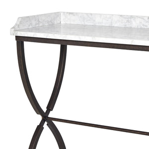 Six Beers Table - Honed White Marble