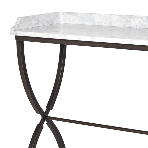 Six Beers Table - Honed White Marble