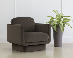 EVERTON ARMCHAIR - MEG DARK BROWN