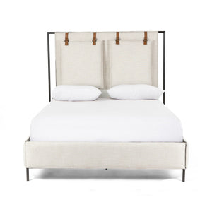 Leigh Upholstered Queen Bed - Hockney Ivory