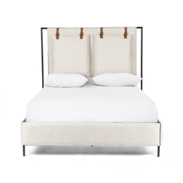 Leigh Upholstered Queen Bed - Hockney Ivory