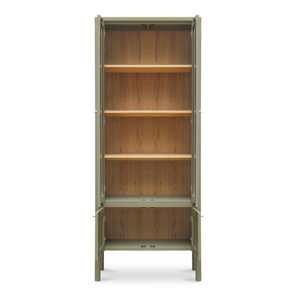 Moe's Hannah Tall Cabinet with Glass Doors