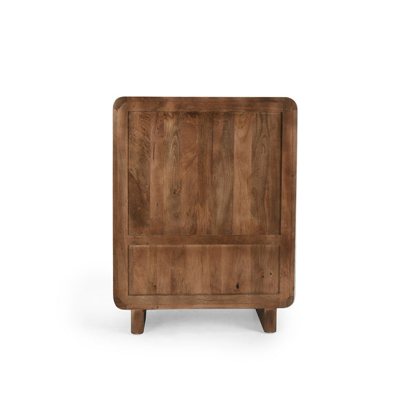 Holmes Mango Wood Bar Cabinet - Artisan Brown