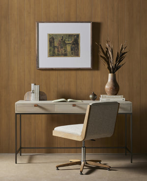 Trey Modular Writing Desk In Dove Poplar