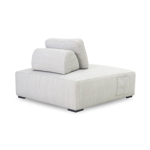 Nico Outdoor Lounge Chair in Light Gray with Aluminum Frame