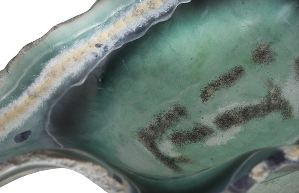 Cast Onyx Fluorite Bowl, Faux Finish, Smallall