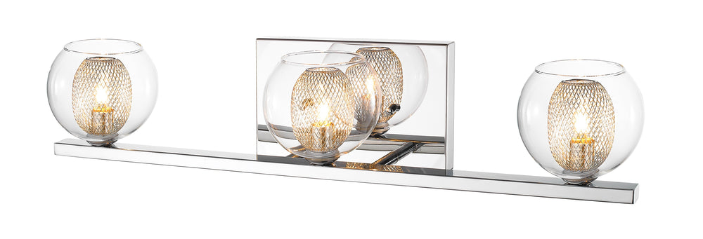 Auge 3 Light Vanity in Chrome  Finish