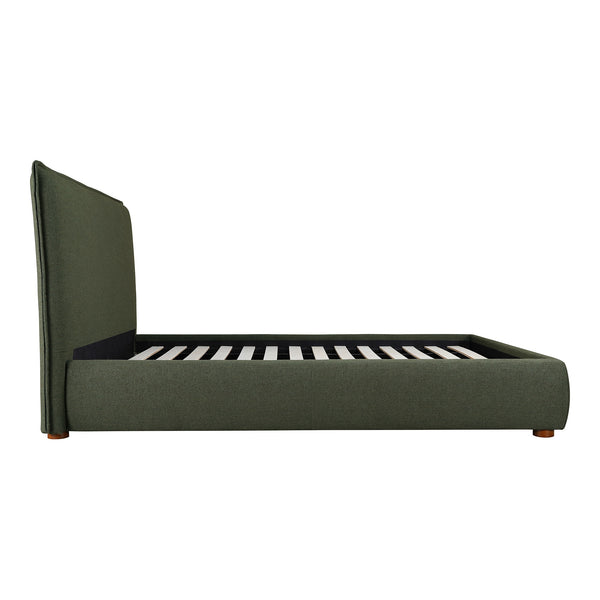 Moe's Luzon King Bed in Deep Forest Green