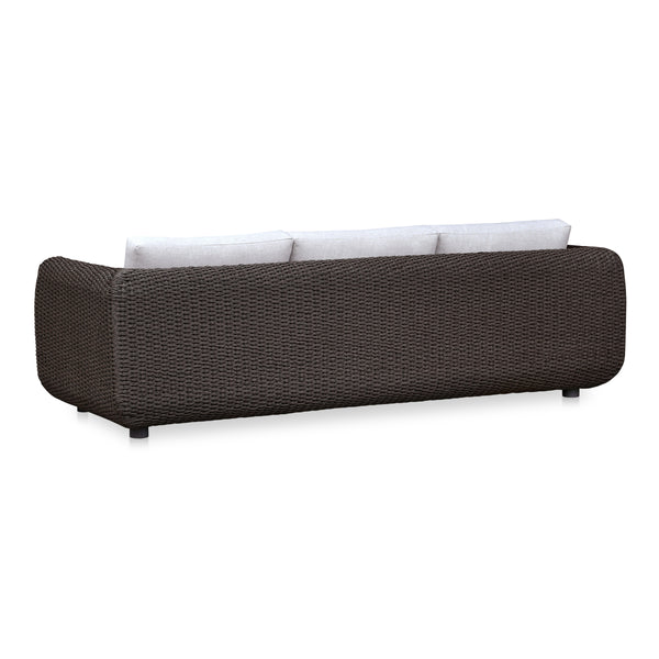 Moe's Soma Outdoor Sofa in Dark Brown Wicker