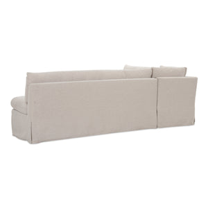Fable L-Shape Dining Banquette Beige 100.5"