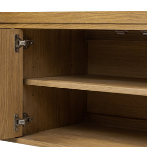 Roark Media Console - Amber Oak Veneer