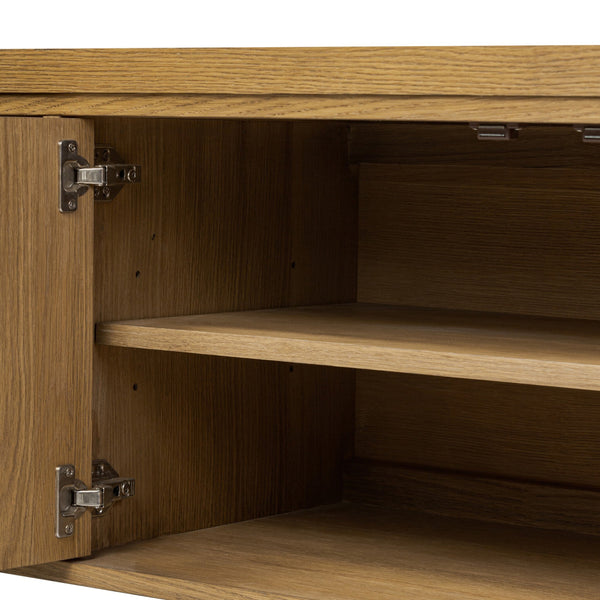Roark Media Console - Amber Oak Veneer