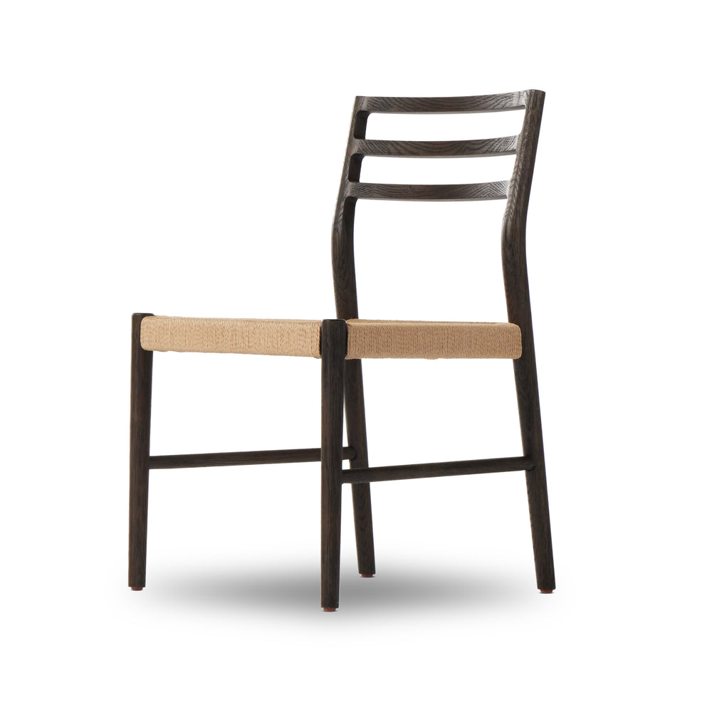 Glenmore Woven Dining Chair In Light Carbon