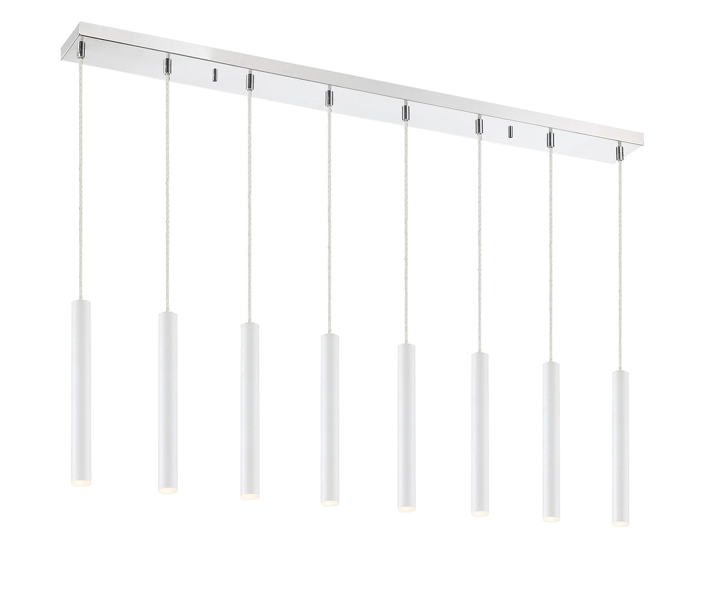Forest 8 Light Island/Billiard in Chrome Finish