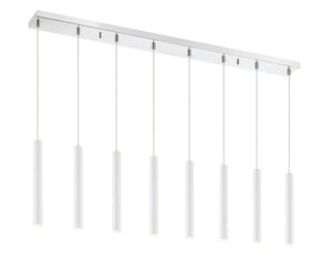 Forest 8 Light Island/Billiard in Chrome Finish