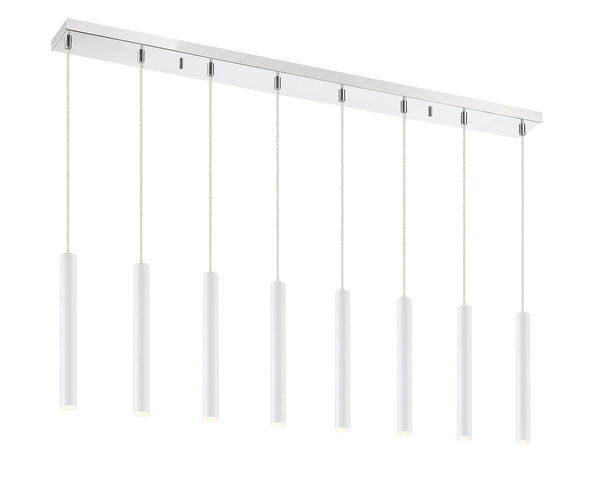 Forest 8 Light Island/Billiard in Chrome Finish