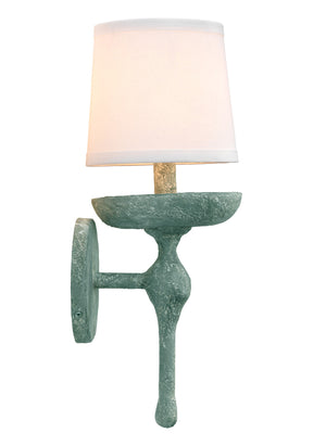 Concord Wall Sconce, Green Plaster