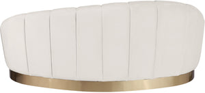 Jesse Chaise In Cream Velvet