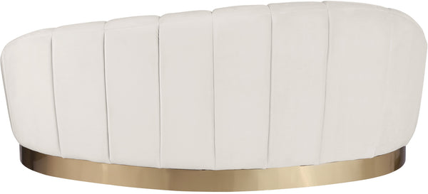 Jesse Chaise In Cream Velvet