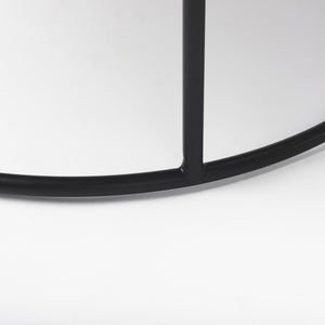 Arlo 40.0L x 40.0W x 17.0H Set of 2 Brown Wood and Glass W/Black Metal Coffee Tables
