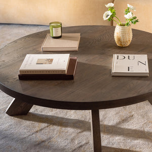 Moe's Alden Coffee Table in Cool Brown Oak
