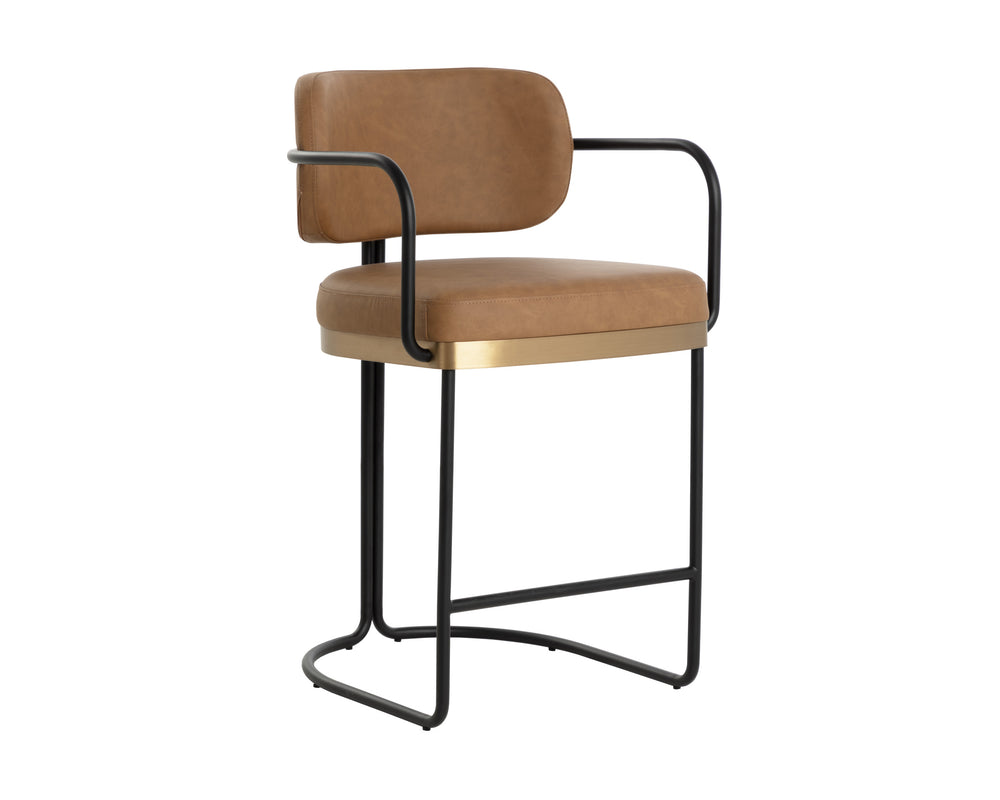 JALEN COUNTER STOOL - MILLIKEN COGNAC
