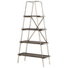 Fortress Etagere In Raw Iron And Grey