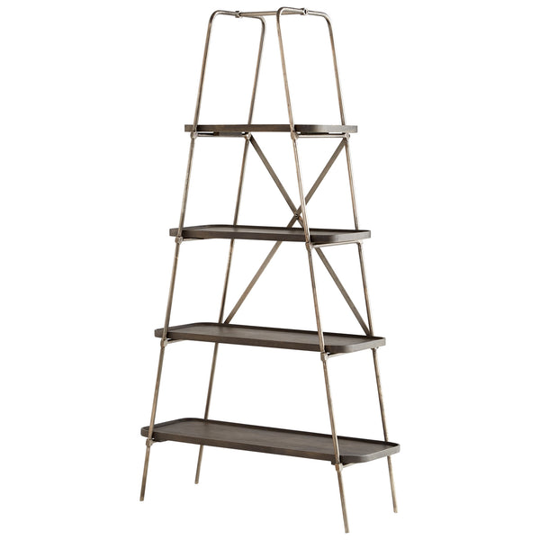 Fortress Etagere In Raw Iron And Grey