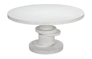 Hugo Dining Table 60",  White Wash