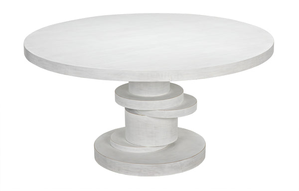 Hugo Dining Table 60",  White Wash