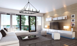 Barclay 16 Light Chandelier in Matte Black Finish