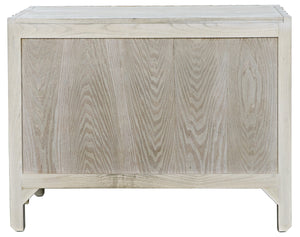 Desdemona 3 Drawer Chest, Bleached Elm