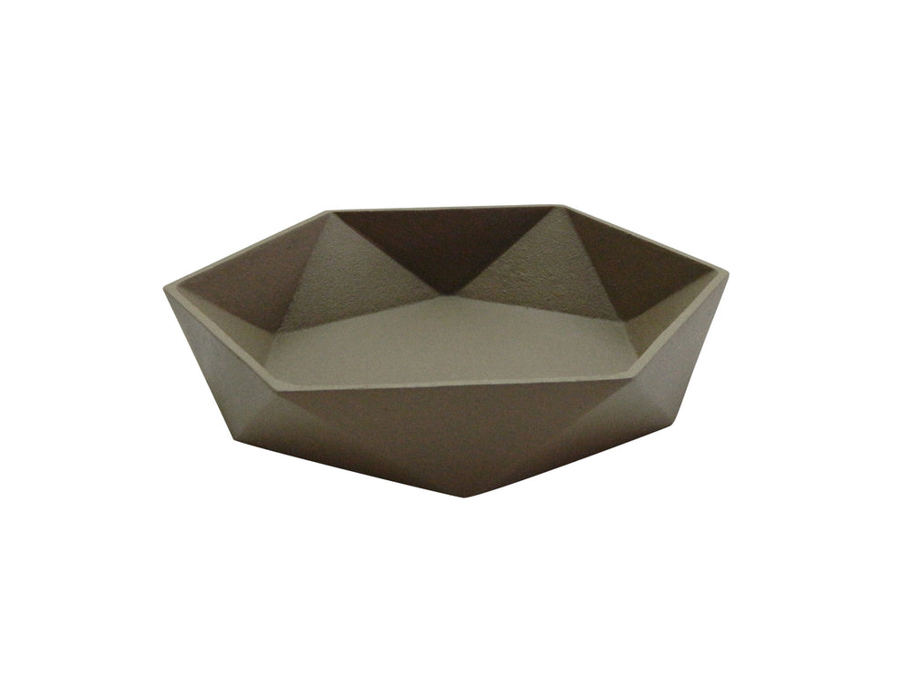 Aluminum Bowl Large Brown Finish