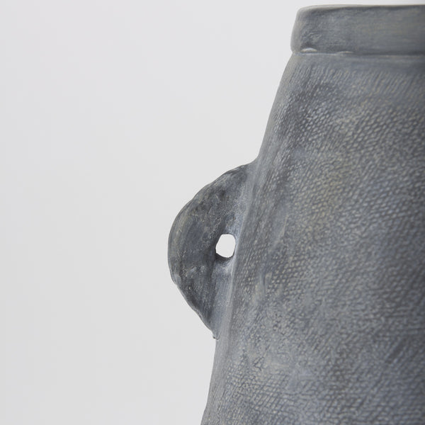 Zuma 27.2L x 20.5W x 31.9H Dark Gray Ceramic Floor Vase