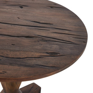 Rivi Large End Table In Antique Belgium Bleach
