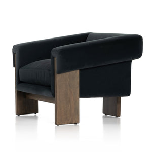 Cairo Chair In Modern Velvet Smoke