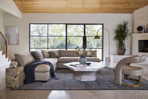 Faydon End Table In Romano Fosse Travertine