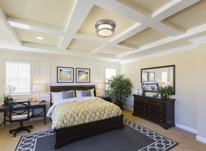 Willow 3 Light Flush Mount in Brushed Nickel Finish