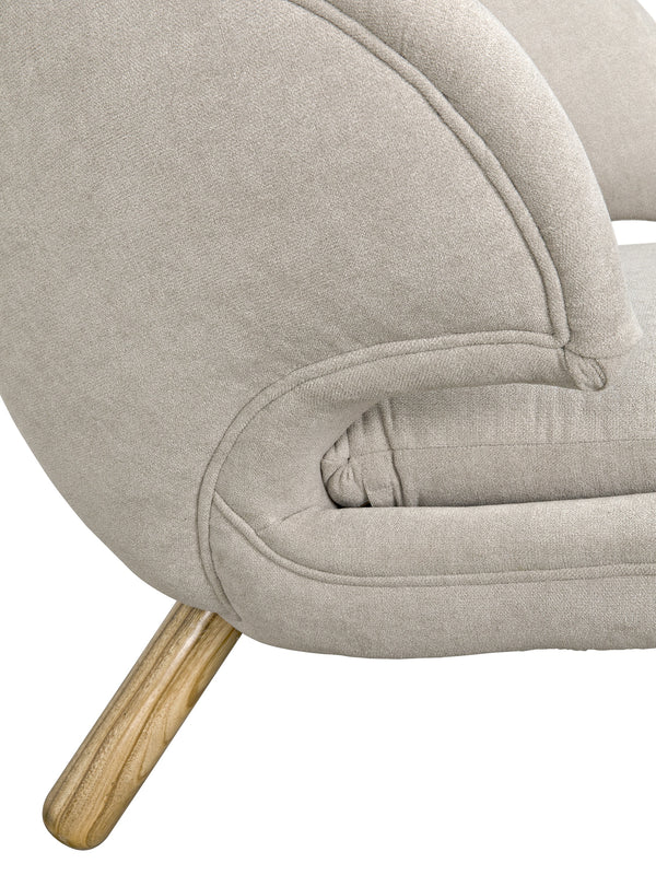 Valerie Chair with Wheat Fabric
