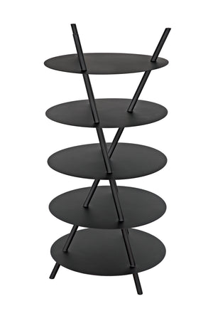 Gautama Industrial Steel Shelf in Matte Black
