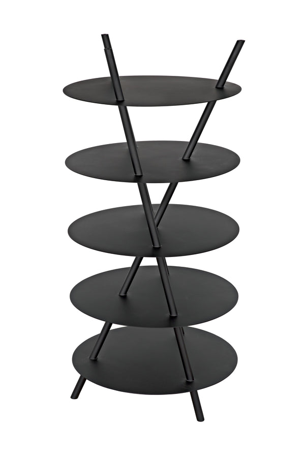 Gautama Industrial Steel Shelf in Matte Black