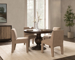 Brookside Solid Wood Round Dining Table