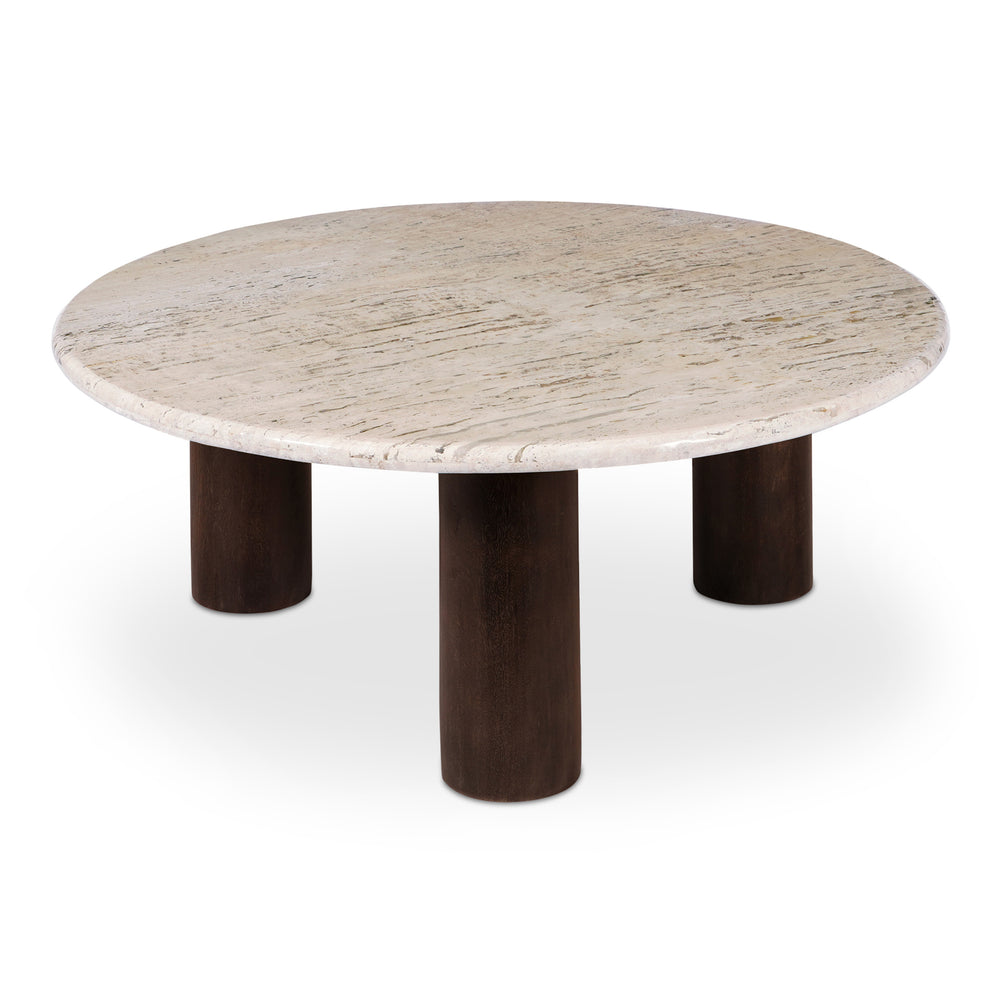 Moe's Landon Beige Travertine Coffee Table