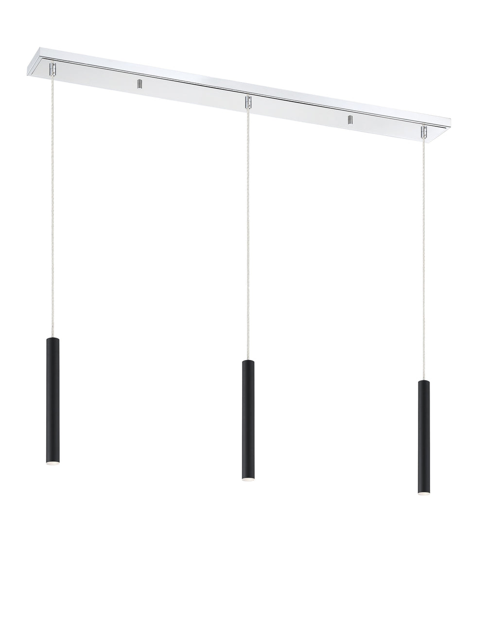 Forest 3 Light Island/Billiard in Chrome Finish
